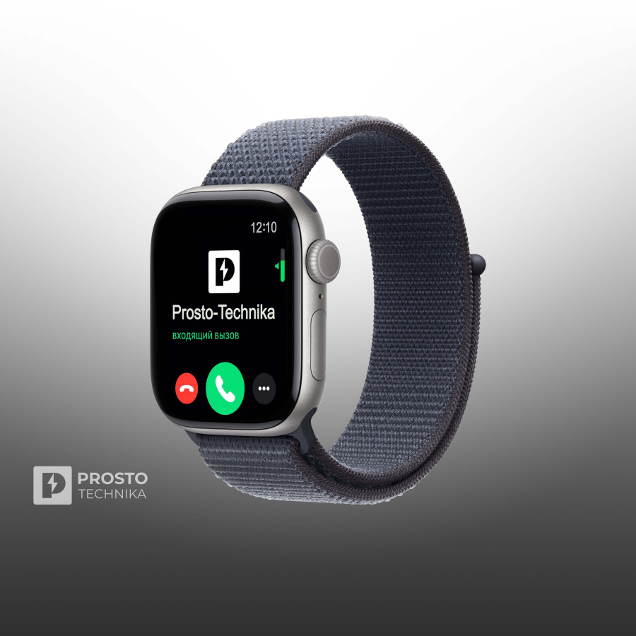 Apple Watch S11 46mm Space Gray Sport Loop Anchor Blue